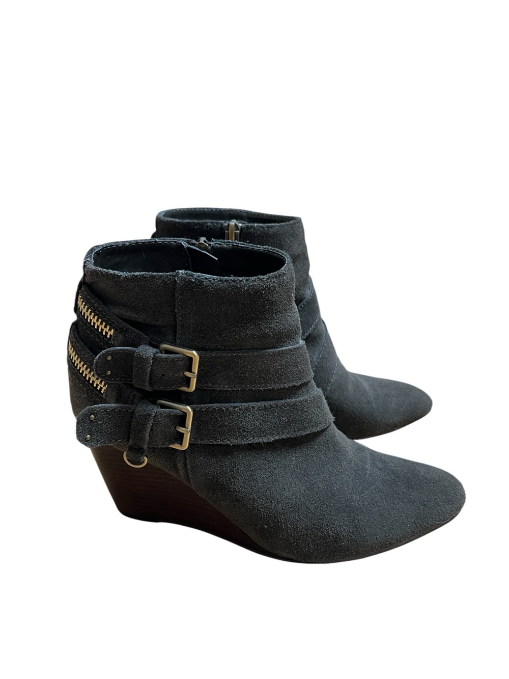 DV by Dolce Vita Wedge Ankle Boots Women 8.5 Olive Green